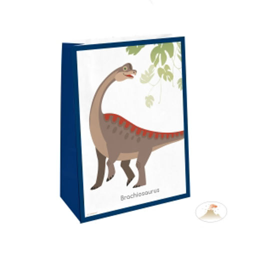 Picture of HAPPY DINOSAUR PAPER BAGS - 4PK